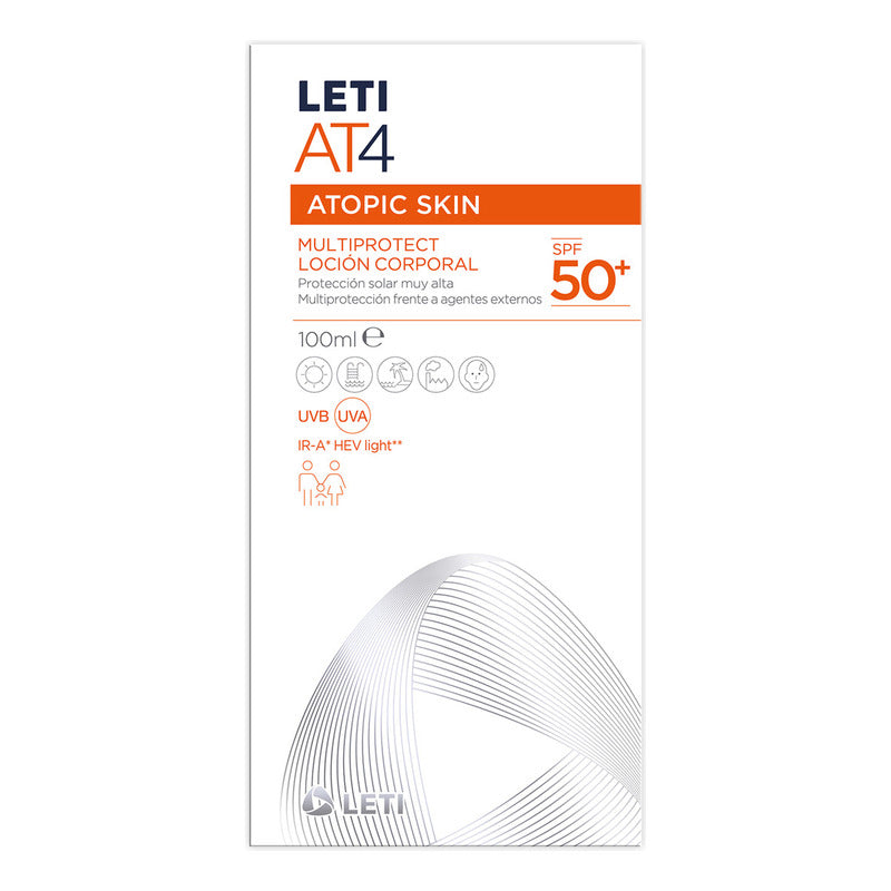 Loción Corporal Multiprotectora Spf 50 100ml Leti At4