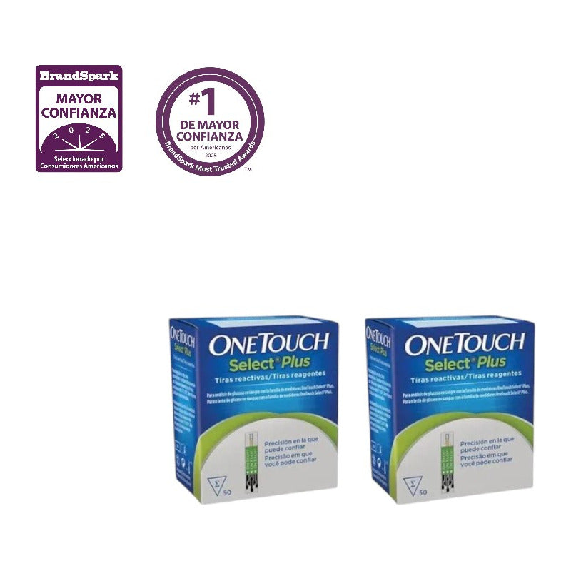 One Touch Select Plus 100 Tiras Reactivas
