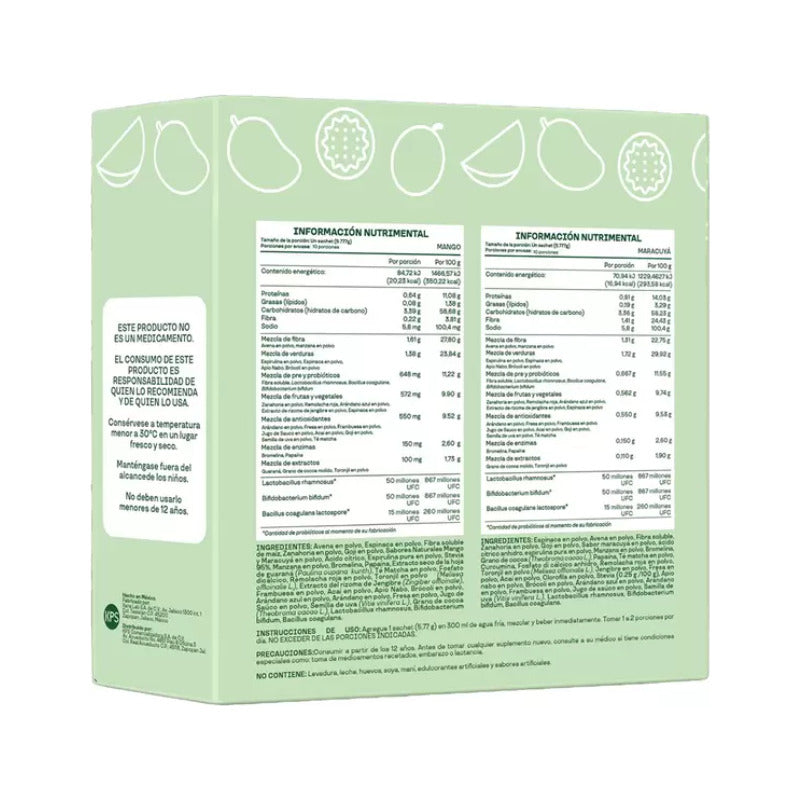 Bloom Tropical Pack 20 Sobres Suplemento Alimenticio Tropical