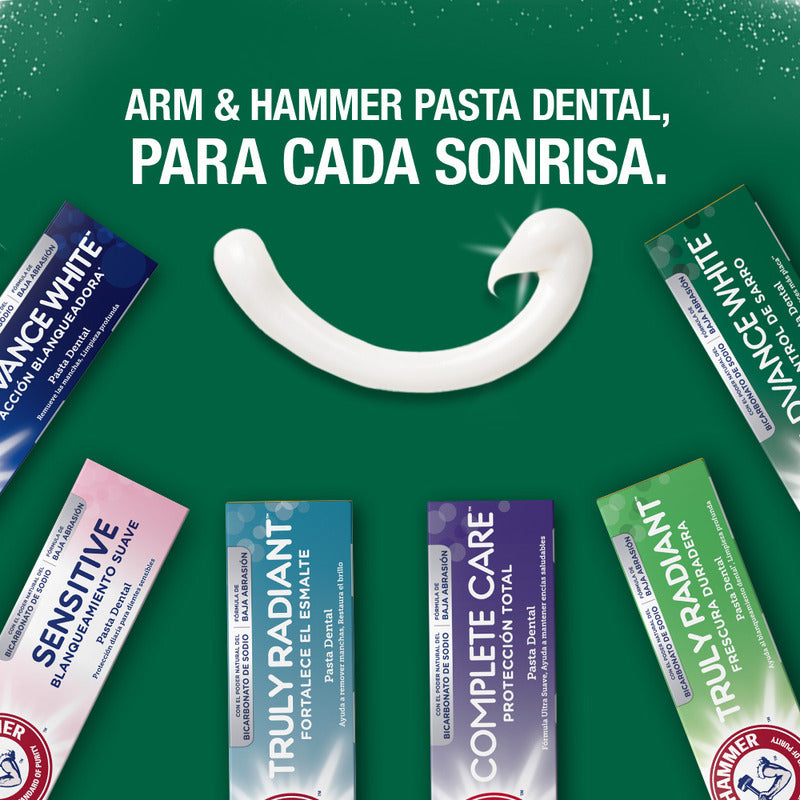 Arm & Hammer Pasta Dental Advance White 121g Control Sarro Sabor Menta