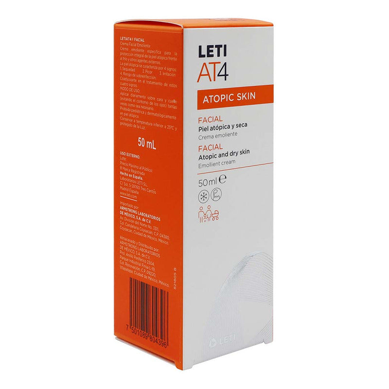Crema Resequedad Piel Atópica 50 Ml Facial - Seca - Día/noche Letiat4