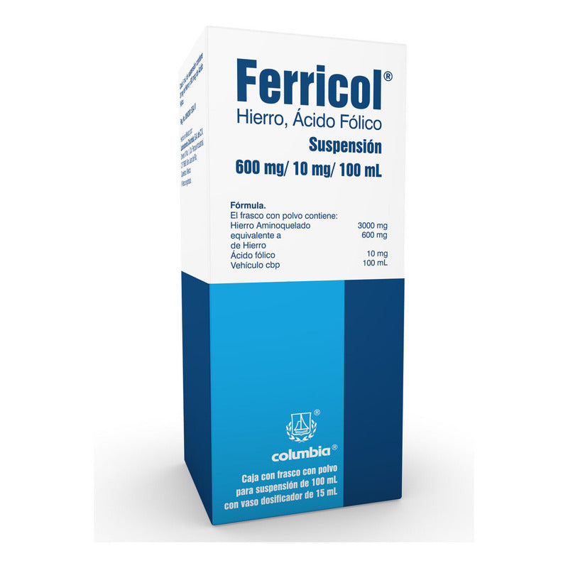 Ferricol Suspensión 10/600 Mg/100 Ml, 1 Frasco 100 Ml
