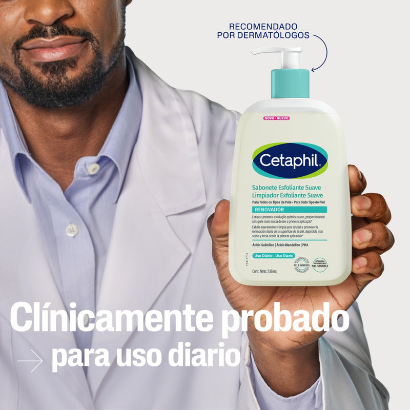 Cetaphil Limpiador Exfoliante Suave 236 Ml Todo Tipo De Piel Día/noche