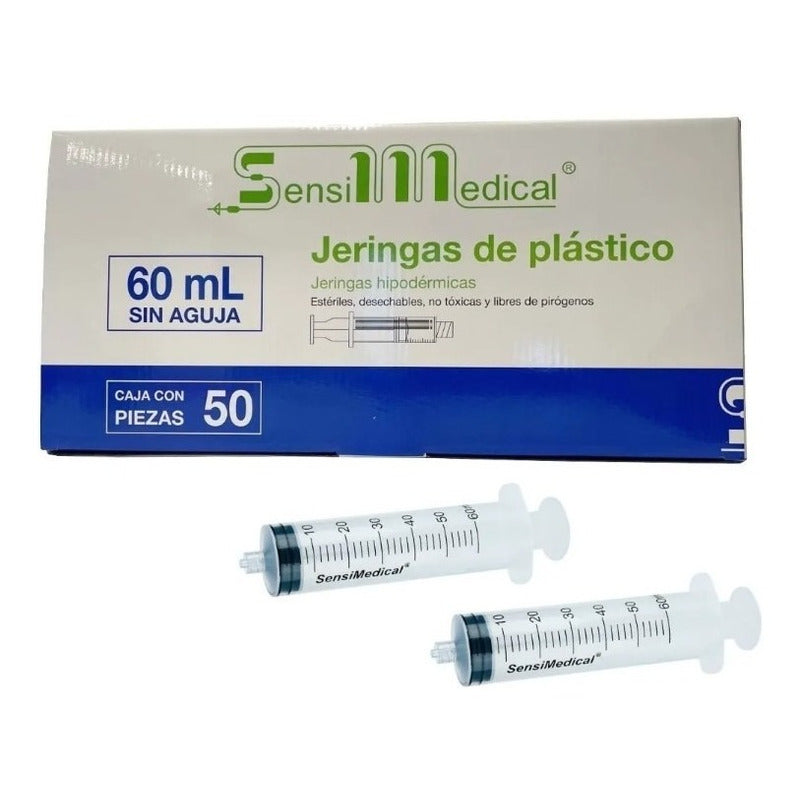 50 Jeringas De 60ml Sensimedical 60 Ml