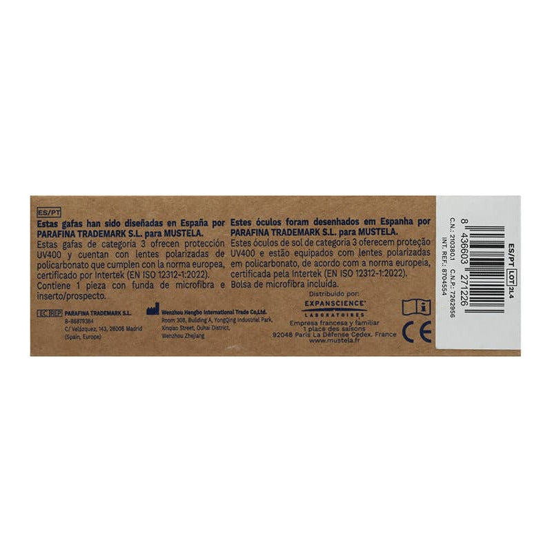 Mustela Lentes Solares Para Niños 6 - 10 Años Ovalado Verde Claro Gris Oscuro Verde Claro Verde Claro