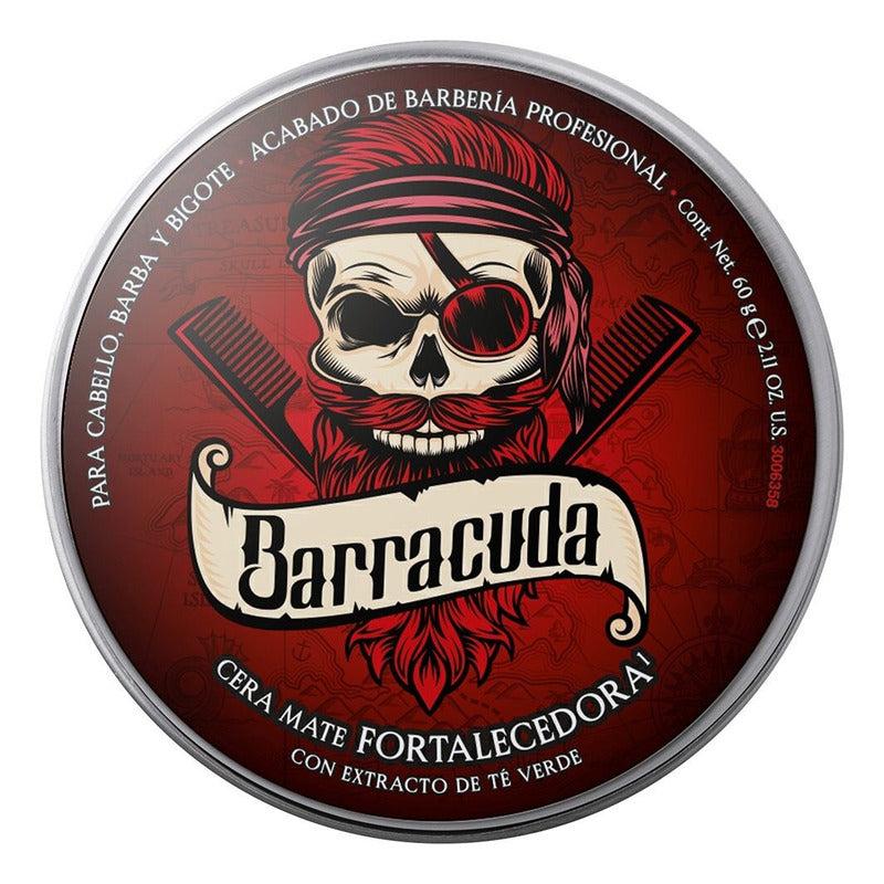 Barracuda Cera Para Cabello Mate Fortalecedora 60g