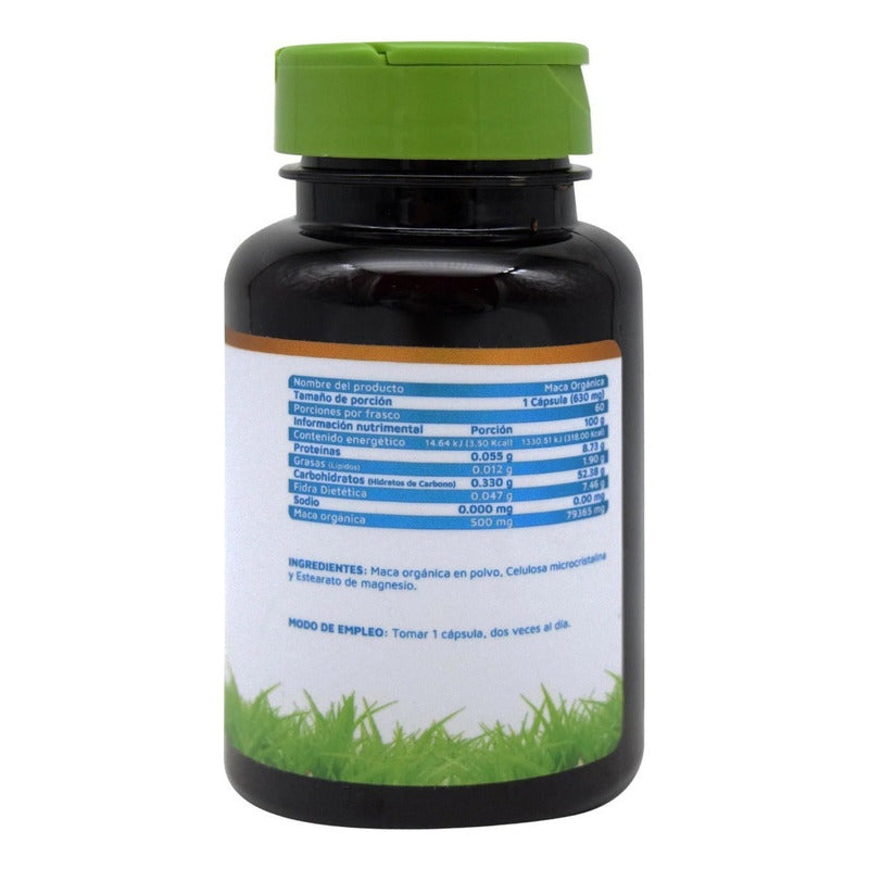 Suplemento Alimenticio De Maca Organica 60 Caps Vidanat Sabor Sin Sabor
