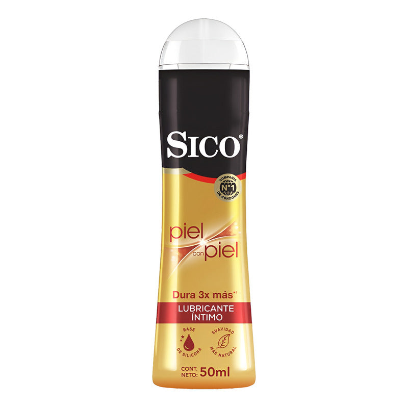 Sico Piel Con Piel Lubricante Intimo Base Silicona De50ml Sin Sabor