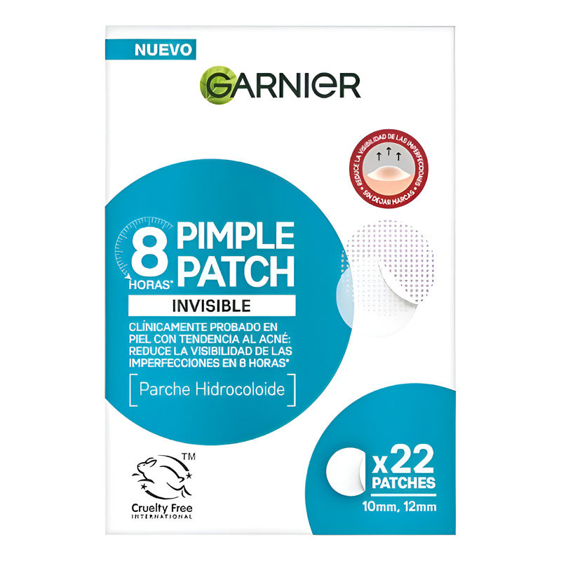 Garnier Pimple Patch Invisible 22 Pz Diferentes Tamaños - Todo Tipo De Piel - Día/noche