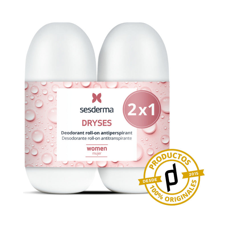 Sesderma 2×1 Dryses Mujer Roll-on Antitranspirante 2x75ml Neutro