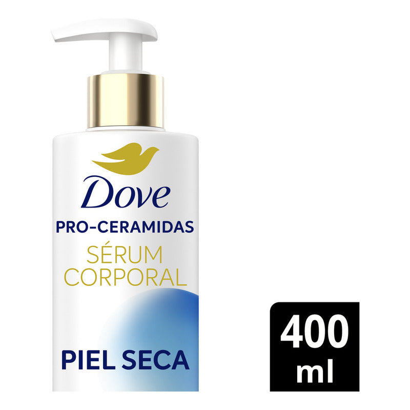 Dove Sérum Corporal Pro-ceramidas Dermo Hidratante, Recupera Suavidad E Hidratación Al Primer Uso, Piel Seca, 400ml