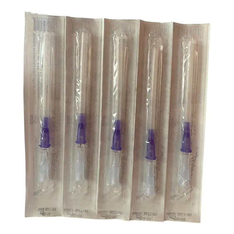 Punzocat Catéter 23gx19mm (3/4) Morada 5 Piezas
