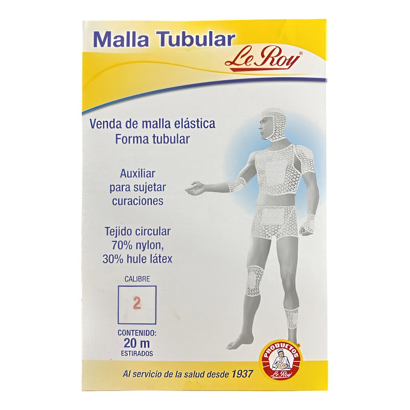Le Roy Malla Tubular Calibre.2 - 20m Estirados 1pz Blanco