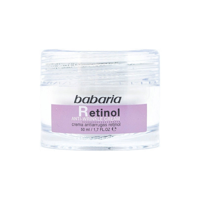 Babaria Crema Facial Antiarrugas Con Retinol, Todo Tipo De Piel, 50ml