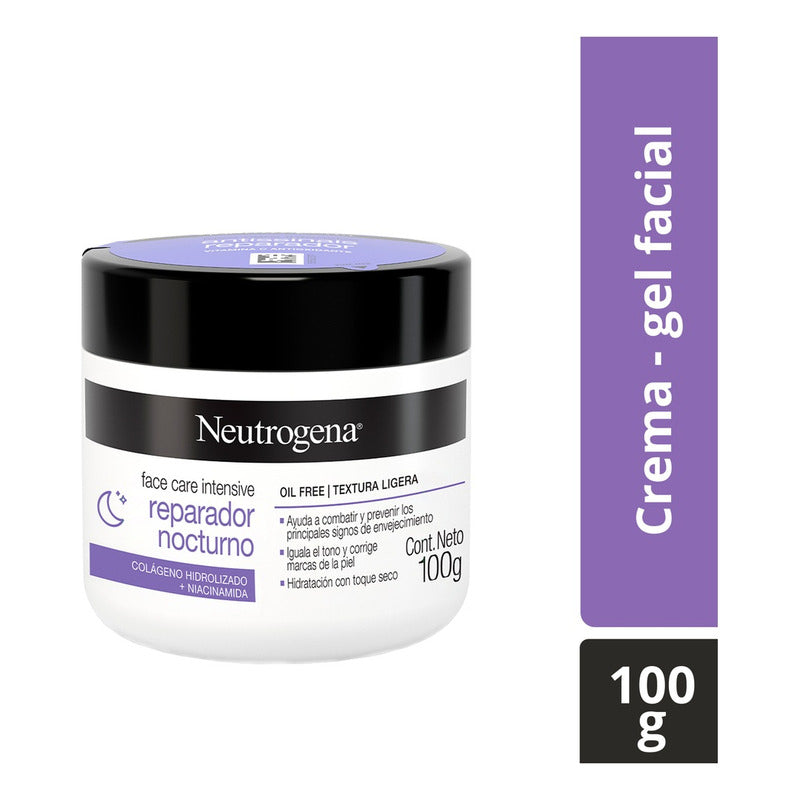 Neutrogena Crema Facial Reparadora Nocturna 100 G Hidratación Profunda Todo Tipo De Piel