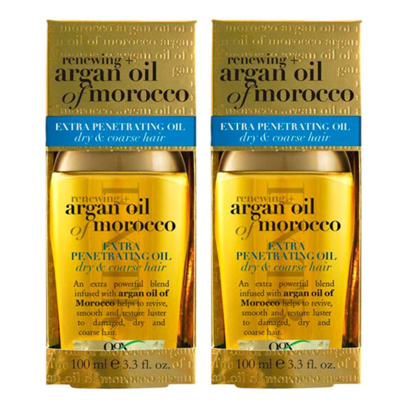 Tratamiento Capilar Ogx Aceite Argán Of Morocco 100ml 2 Pack