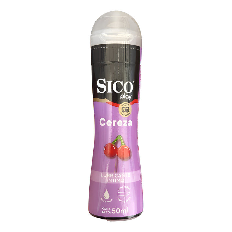 Lubricante Íntimo Sico Play Sabor Cereza 50ml Cereza