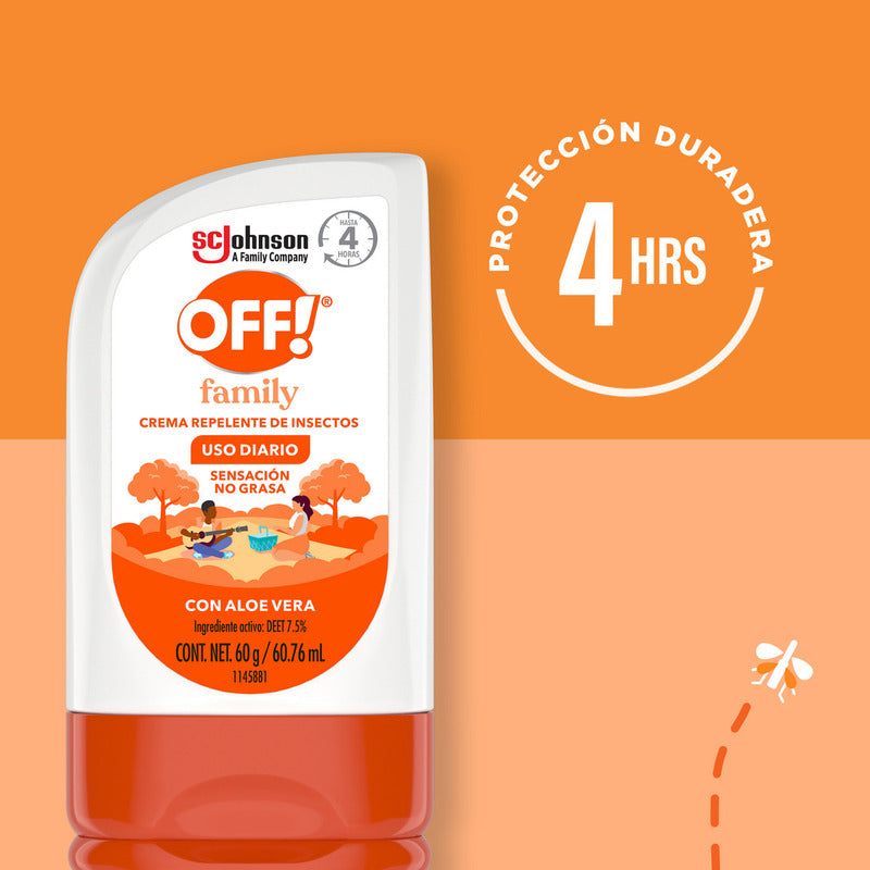 Repelente De Mosquitos En Crema Off Family 200ml