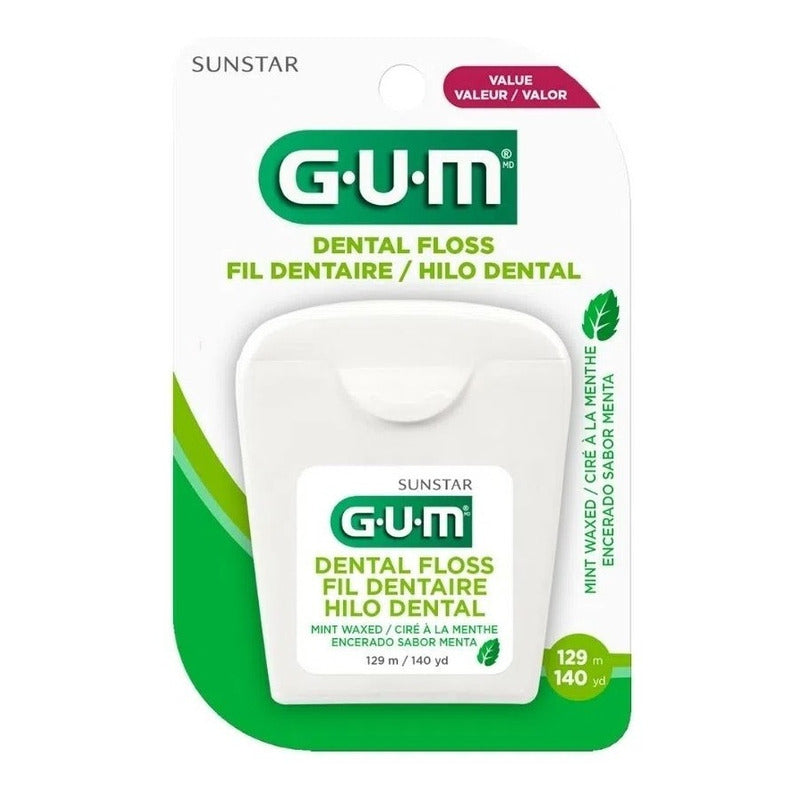 Hilo Dental Gum Dental Floss Sabor Menta 129 m