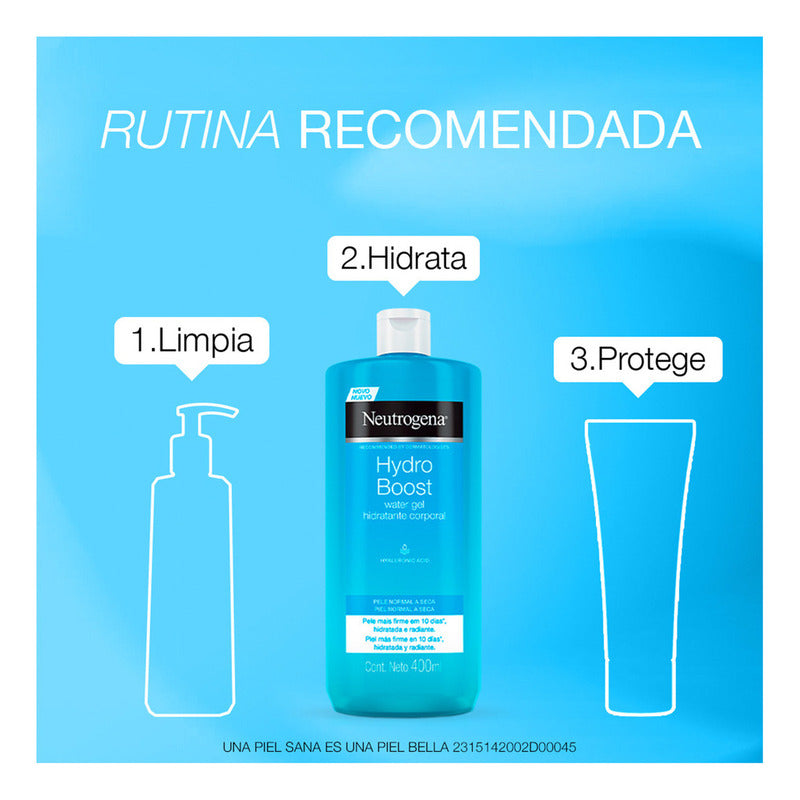 Neutrogena Hydro Boost Gel Corporal 400 Ml Con Ácido Hialurónico, Hidratación Intensa