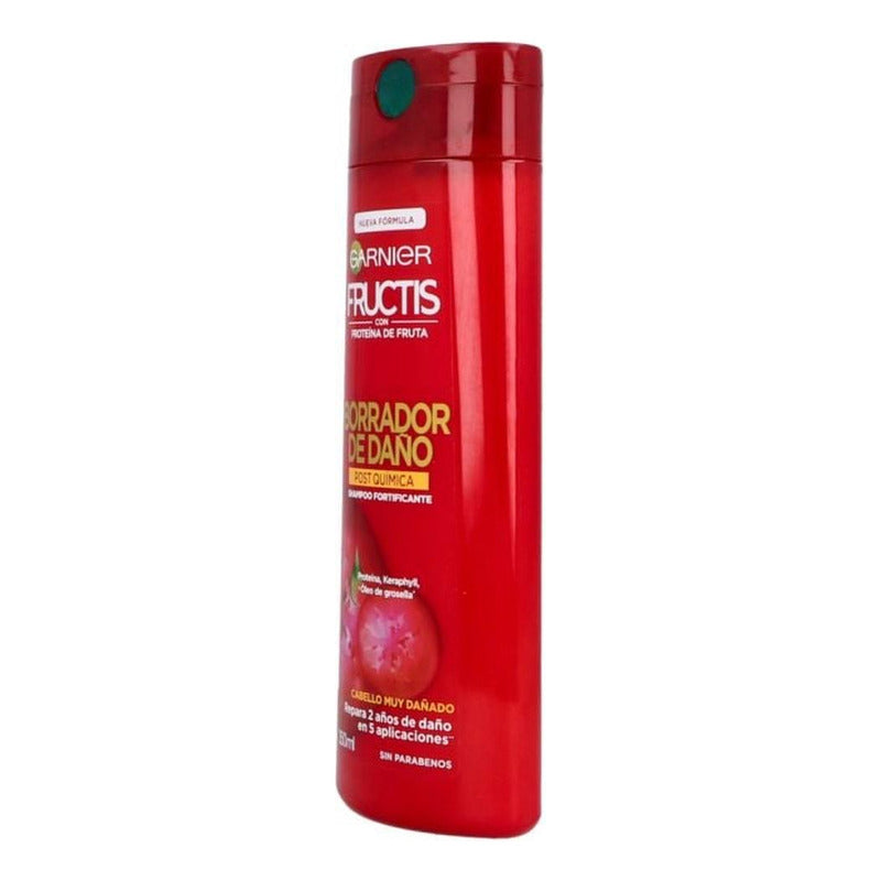 Shampoo Garnier Fructis Borrador De Daño Largo Perfecto 350ml