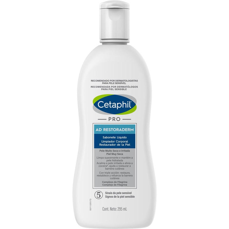 Cetaphil Restoraderm Pro Ad Control Limpiadora Facial, 295 Ml