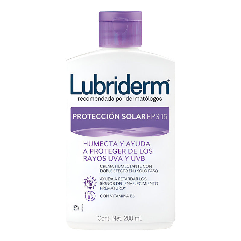 Crema Corporal Lubriderm Protección Solar Fps15, 200ml