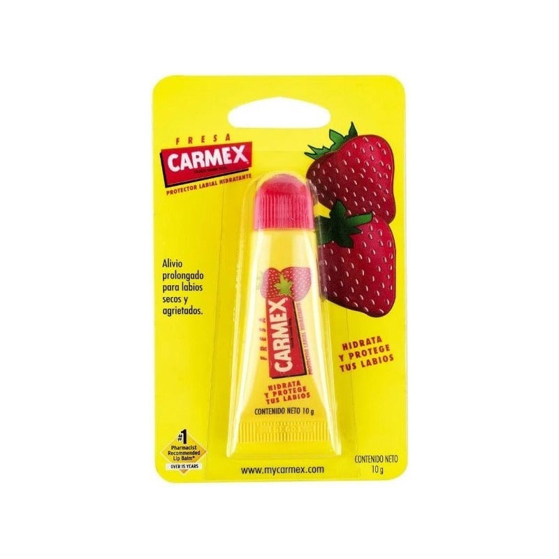 Carmex Bálsamo Labial, Tubo 10 G, Fresa