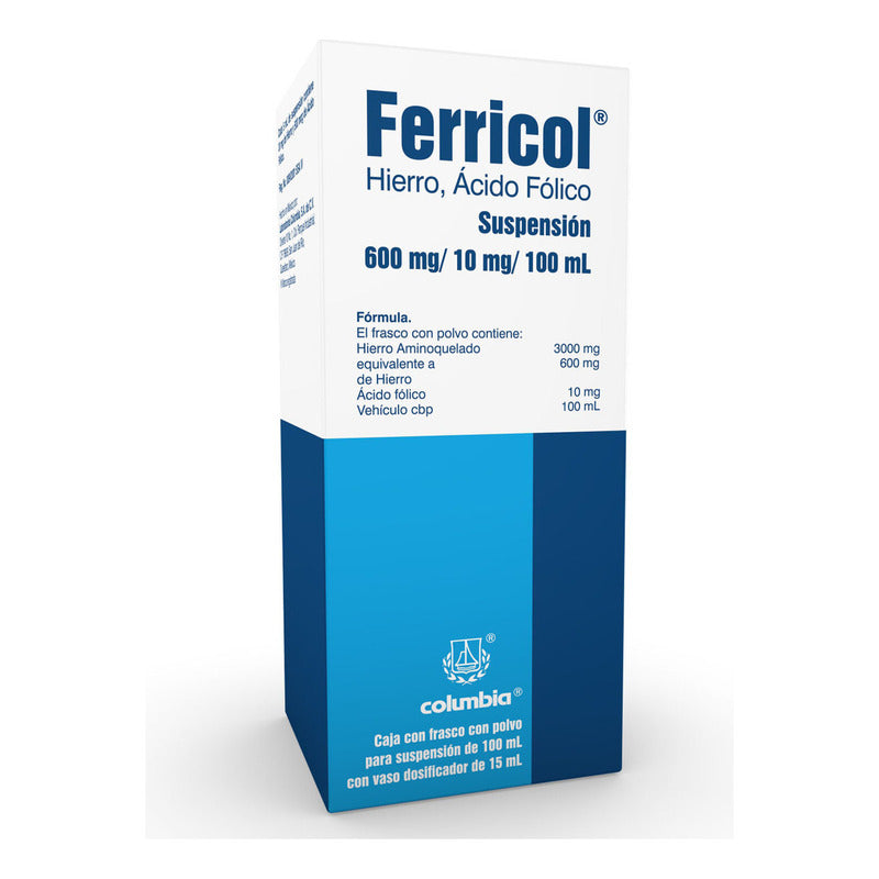 Ferricol Suspensión 10/600 Mg/100 Ml, 1 Frasco 100 Ml