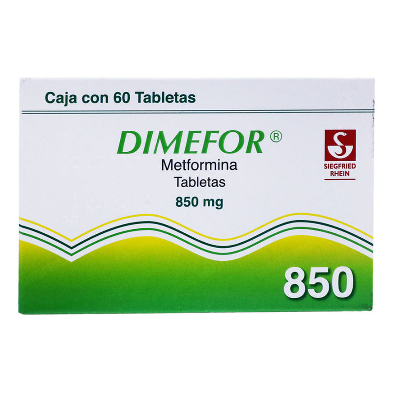 Dimefor Metformina 850mg Con 60tabs