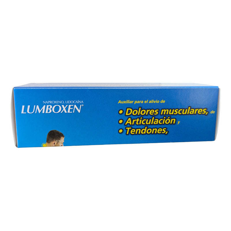 Lumboxen Gel Con Naproxeno Y Lidocaína, Alivia Dolores Musculares, 60 G