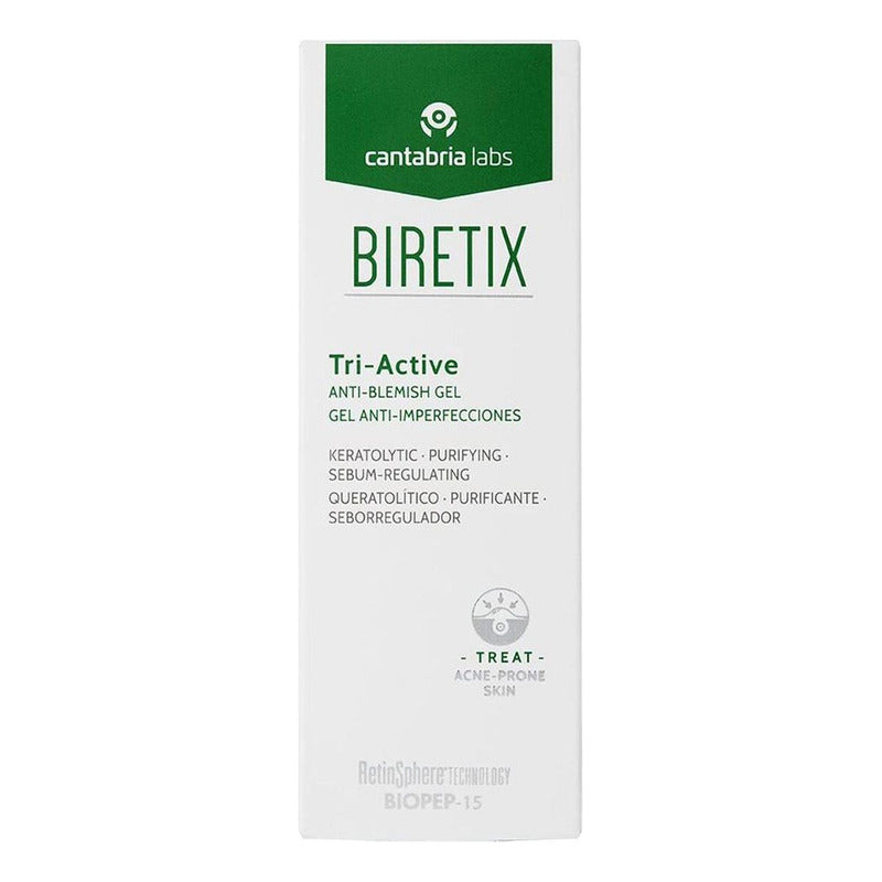 Biretix Tri Active Gel Anti Imperfecciones -cantabria- 50ml Tipo De Piel Grasa