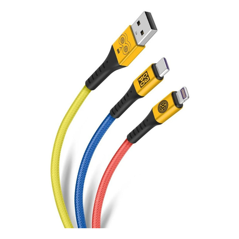 Cable Steren Usb 1m Pod-421/sw Micro Usb