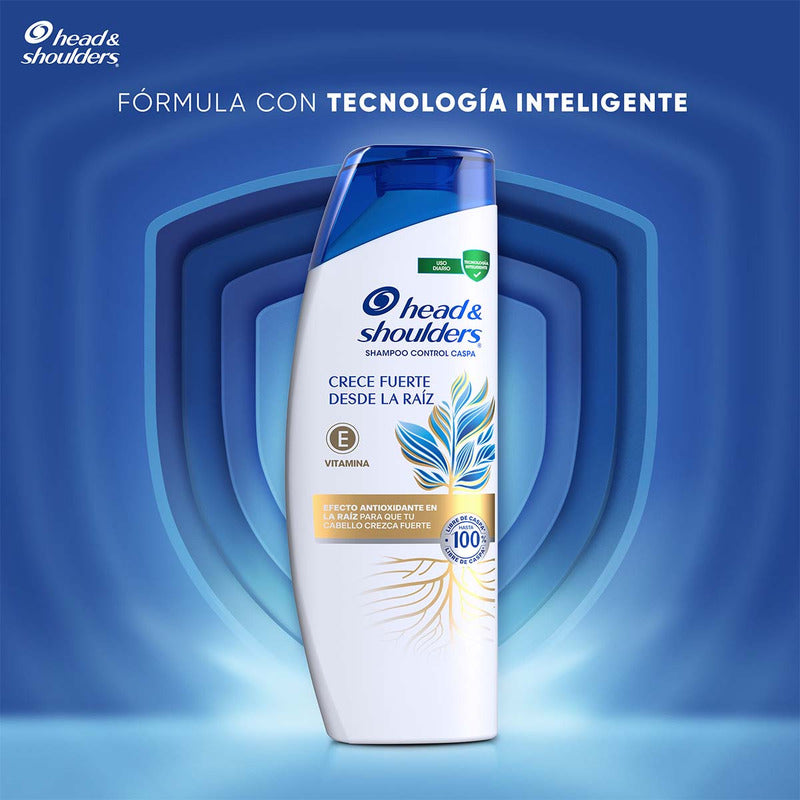 Shampoo Head & Shoulders Crece Fuerte Desde La Raíz 650 Ml