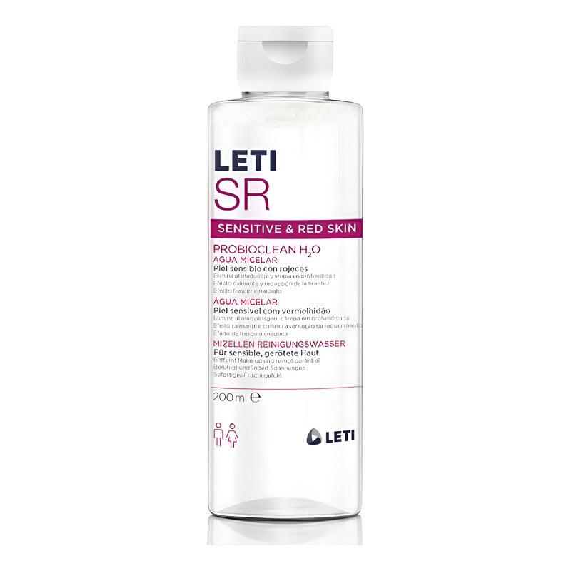 Leti Sr Probioclean H2o Agua Micelar 200 Ml Sensible Día/noche