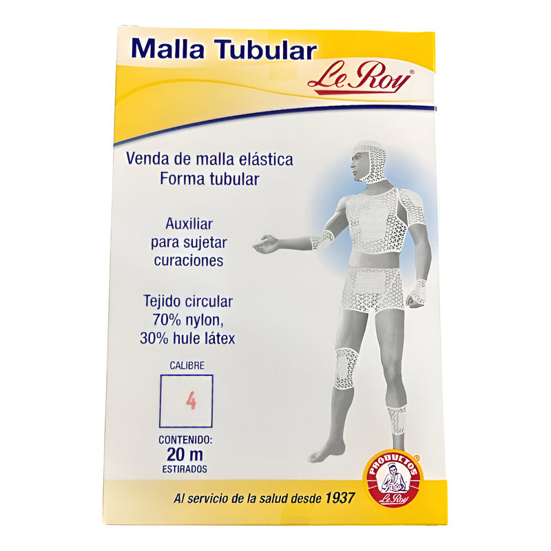 Le Roy Malla Tubular Calibre.4 - 20m Estirados 1pz Blanco