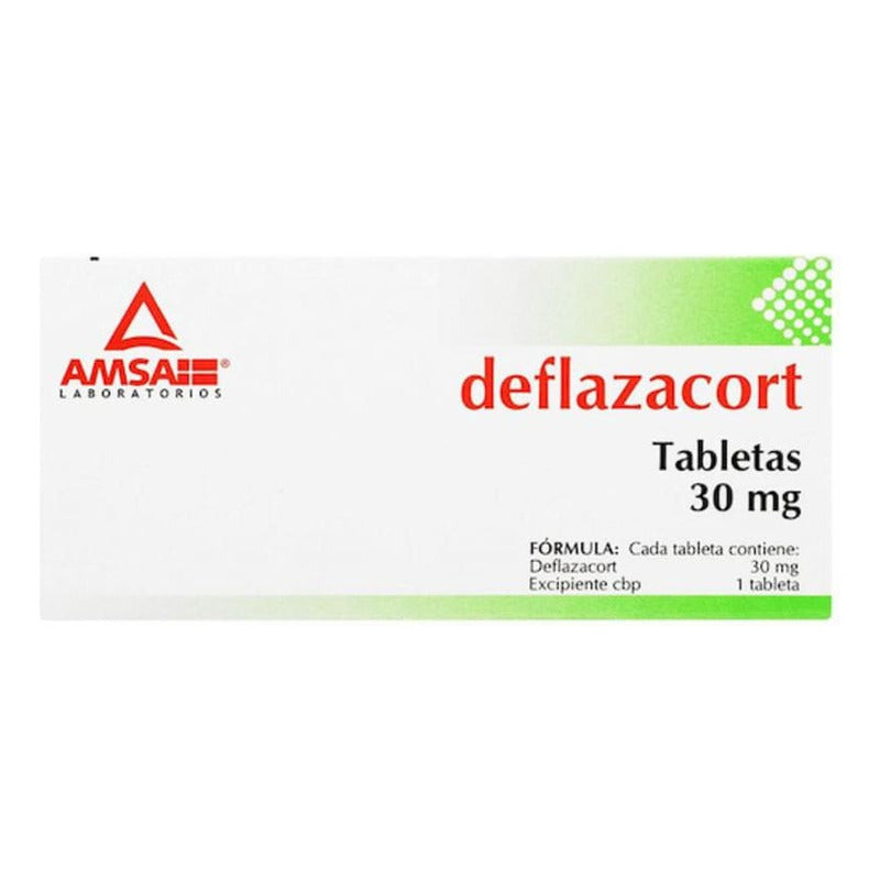 Deflazacort Amsa Deflazacort 30 Mg Caja C/10 Tabletas - Antibioticos De Mexico, S.a. De C.v. (amsa)