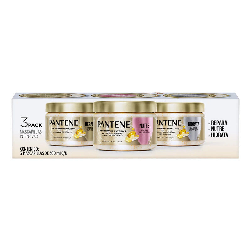 Pack 3 Pantene Pro-v Miracles Mascarillas Intensivas