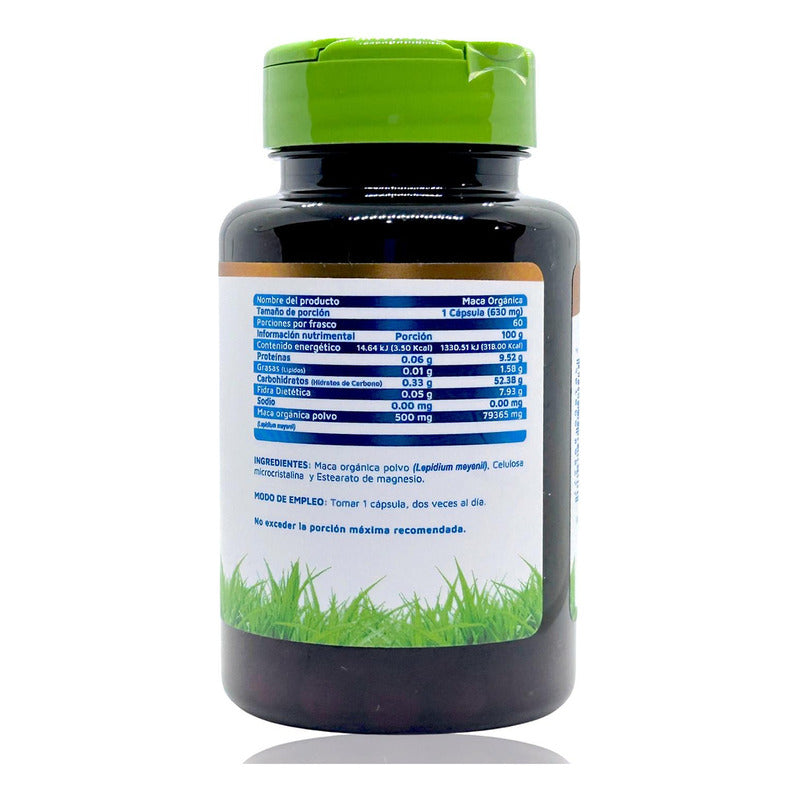 Suplemento Alimenticio De Maca Organica 60 Caps Vidanat Sabor Sin Sabor