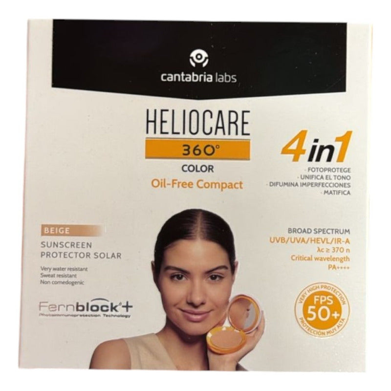 Heliocare 360º Oil-free Compact Spf 50+ Beige 10g