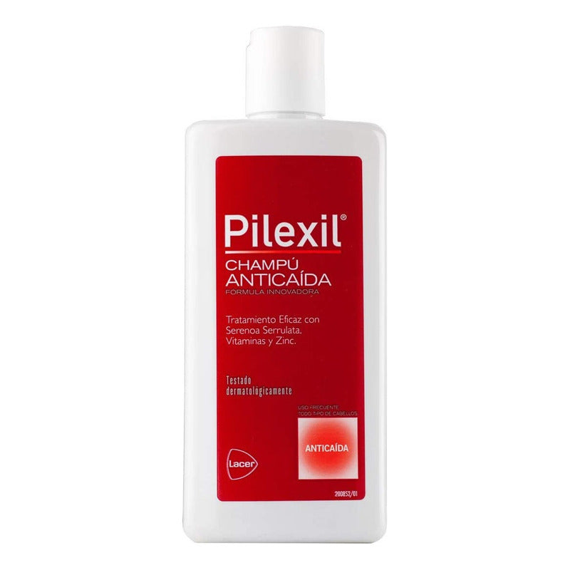 Pilexil Shampoo Para Cuidado Anticaída Del Cabello 300 Ml Con Serenoa Serrulata Y Zinc