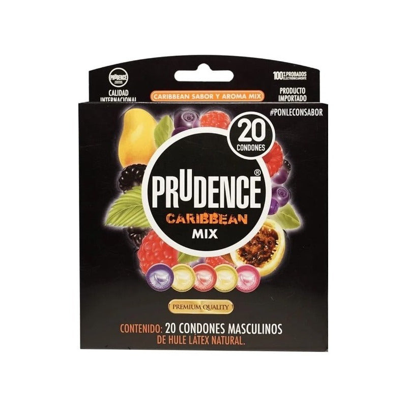 Prudence Caribbean Mix 20 Condones Masculinos