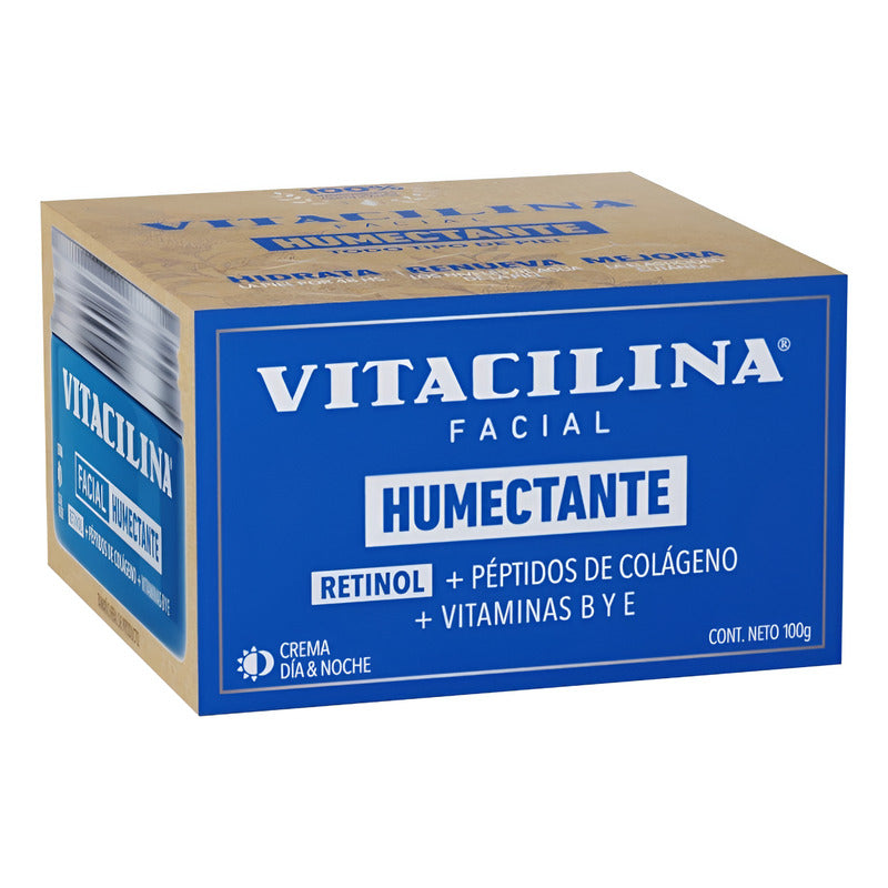 Vitacilina Facial Crema Humectante Con Retinol 100g - Todo Tipo De Piel - Día/noche
