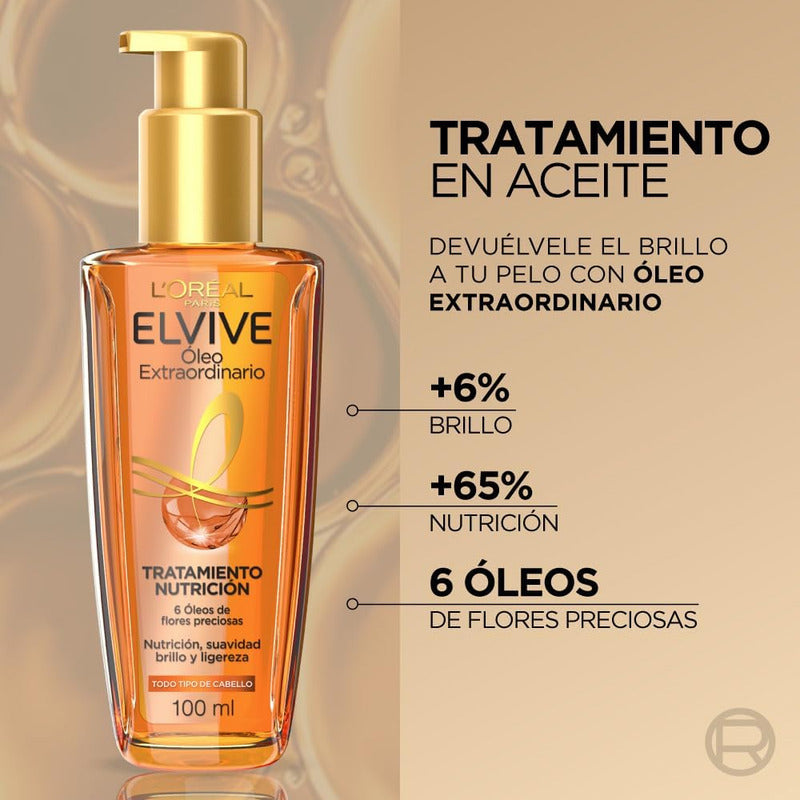 Aceite Capilar L'oréal Paris Óleo Extraordinario 100 Ml