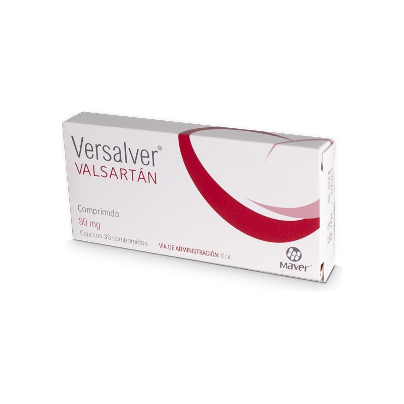 Versalver Valsartán 80 Mg Caja Con 30 Comprimidos