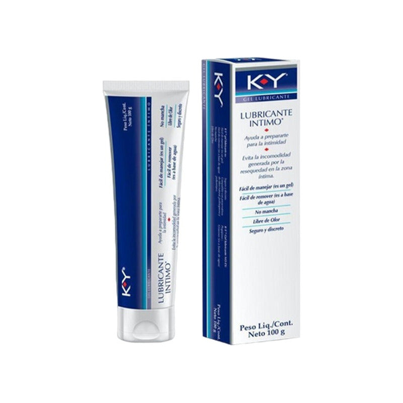 Gel Lubricante Íntimo K-y A Base De Agua Envase 100 Gr