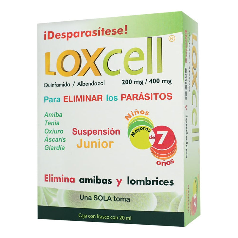 Loxcell Junior Suspensión Oral 200 Mg/400 Mg/20 Ml, 1 Frasco 20 Ml