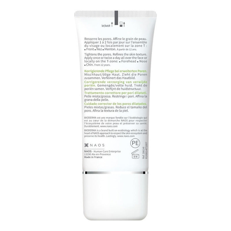 Bioderma Sébium Pore Refinador De Poros Dilatados Crema 30ml Día Grasa/mixta