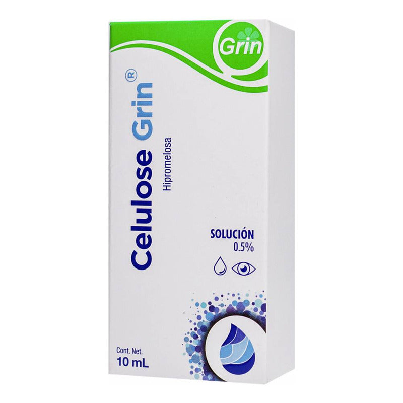 Celulose Celulose Grin Solucion Oftalmica 5% Frasco Gotero C/10 Ml - Laboratorios Grin, S.a. De C.v.