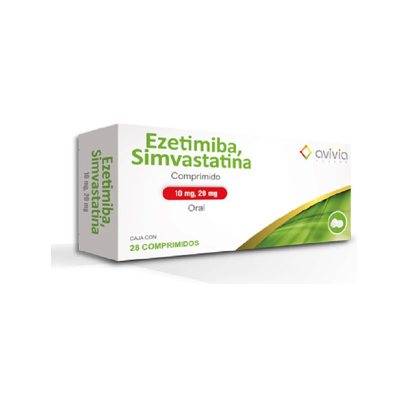 Avivia Ezetimiba Simvastatina 10mg/ 20mg Oral 28 Comprimidos